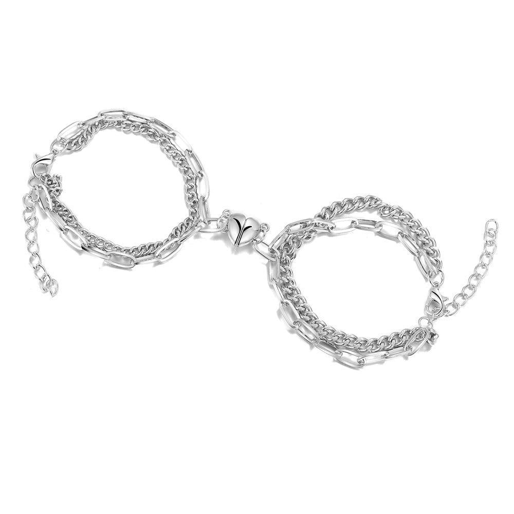 💎 Magnetic Heart Couples Bracelet