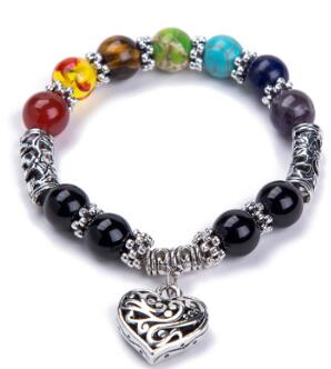 💎 Agate Stone Heart Bracelet