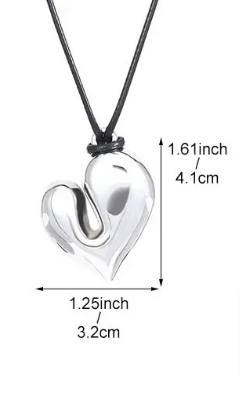 💎 Modern Heart Pendant Necklace