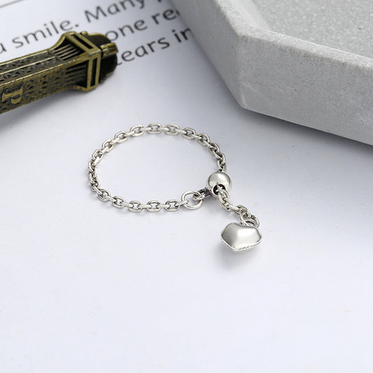 💎 Sterling Silver Heart Charm Bracelet