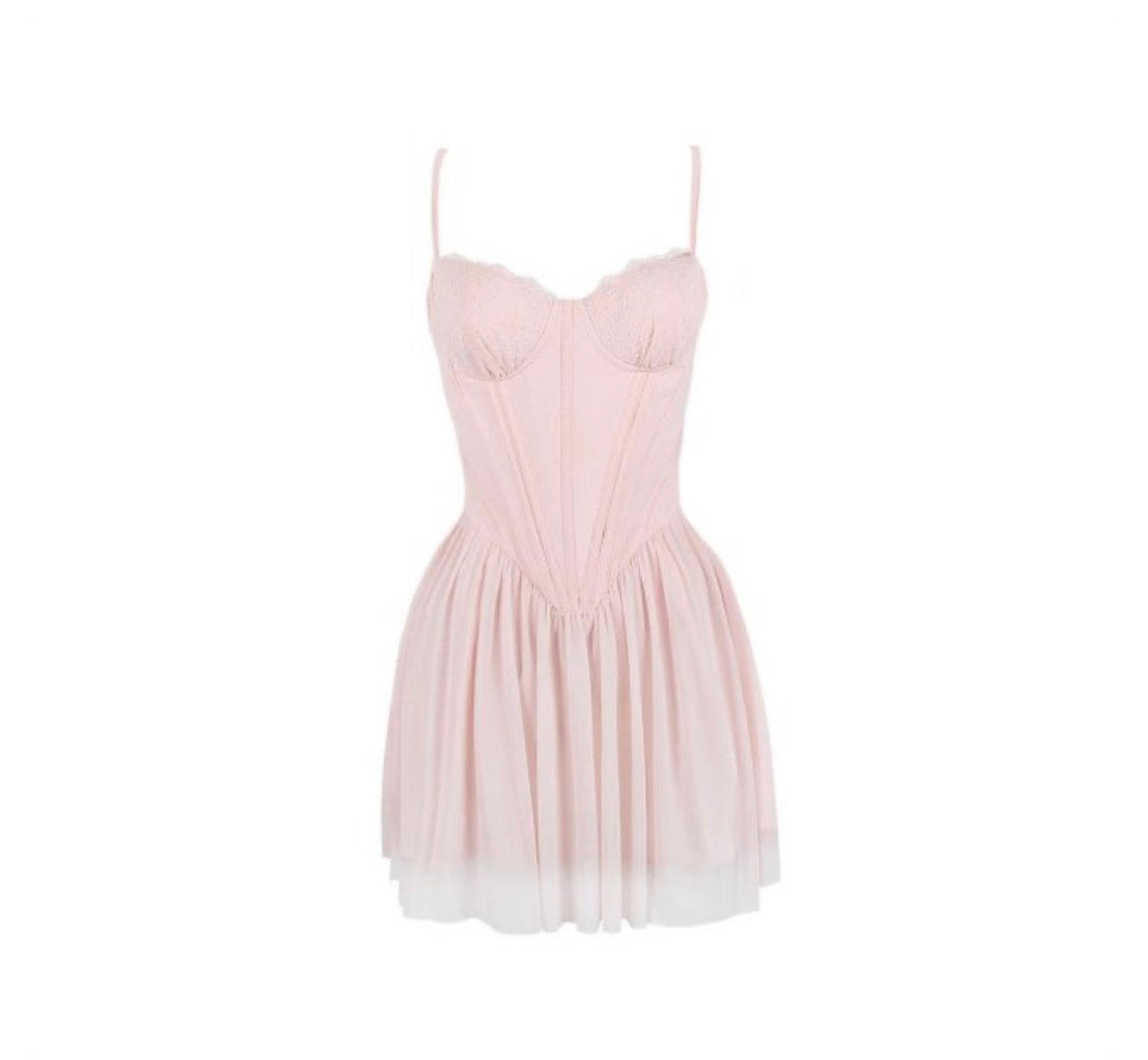 Blush Corset Mini Dress