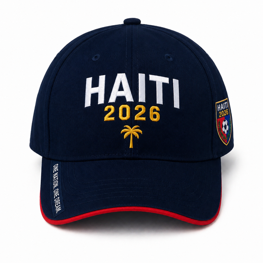 Haiti 2026 Fan Cap – Flag Crest Edition