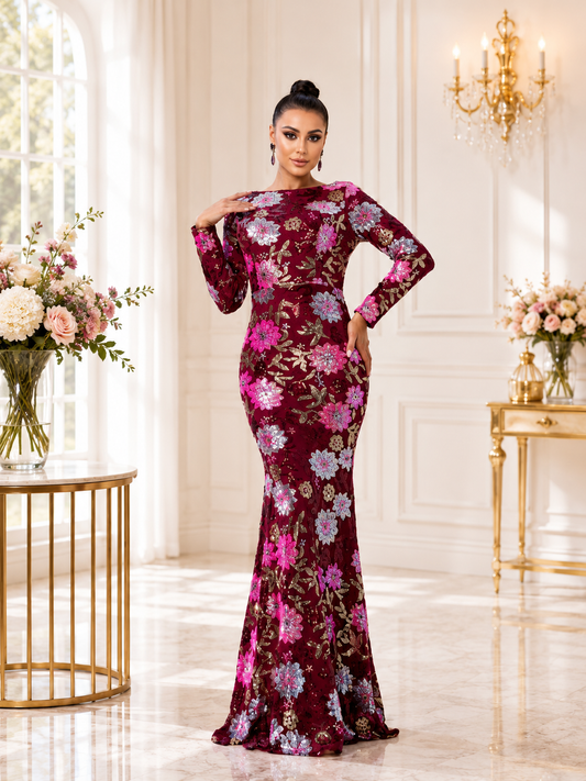 🦋 Alti’s Regal Bloom Dress