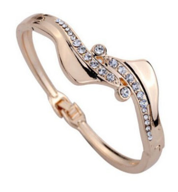 💎 Elegant S-Shaped Crystal Bracelet
