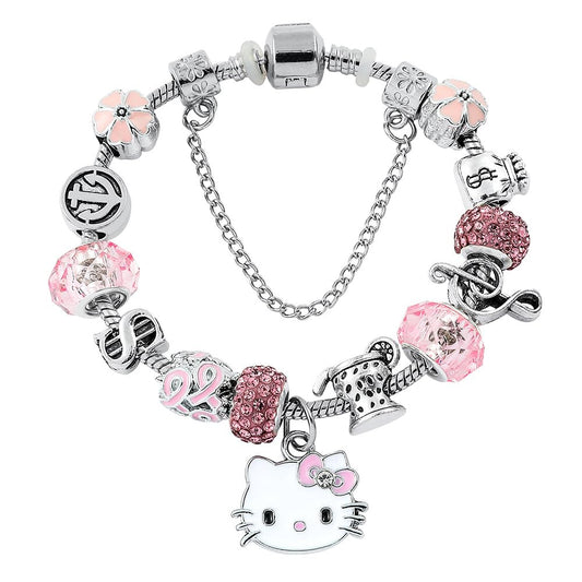 💎 Pink Charm Friendship Bracelet