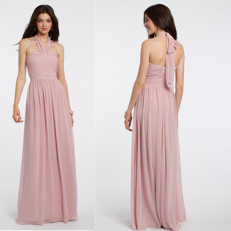 🦋 Convertible Chiffon Bridesmaid Dress – 6 Elegant Styles