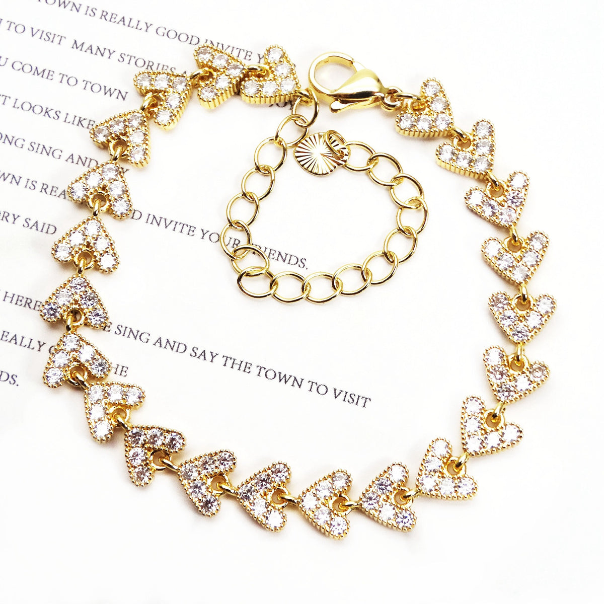 💎 Sparkling Zirconia Floral Bracelet