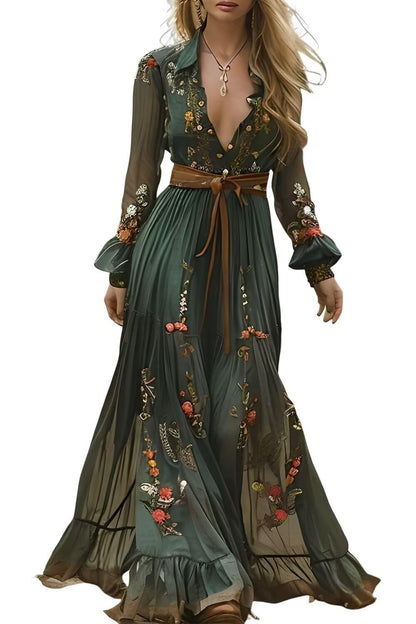 💎 Alti’s Shop Bohemian Garden Floral Maxi Dress