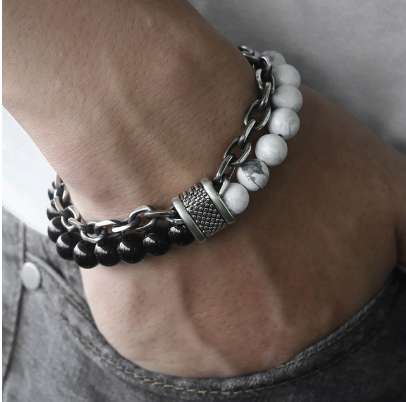 💎 Natural Stone Beaded Bracelet
