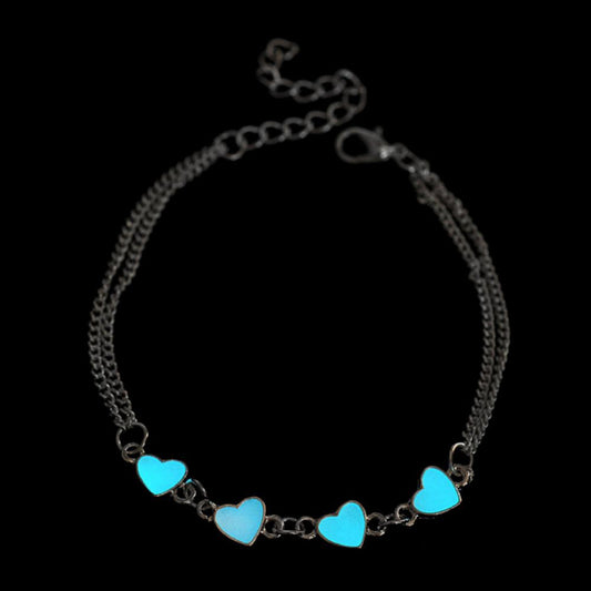 💎 Interlocking Heart Silver Bracelet