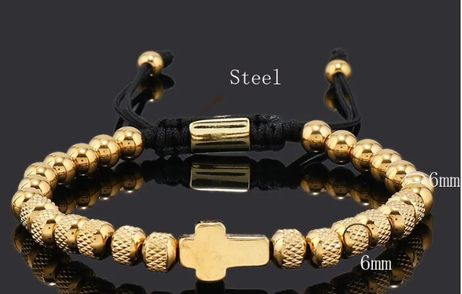 💎 Adjustable Cross Bracelet