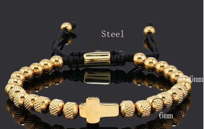 💎 Adjustable Cross Bracelet
