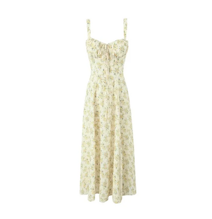 💎 Riviera Bloom Floral Midi Dress