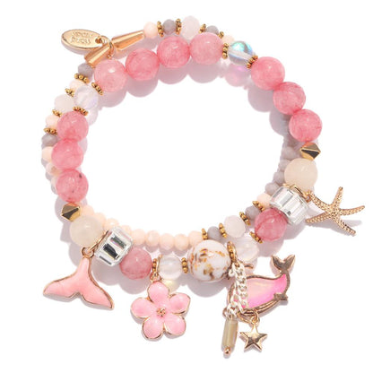 💎 Colorful Whale Tail Bracelet