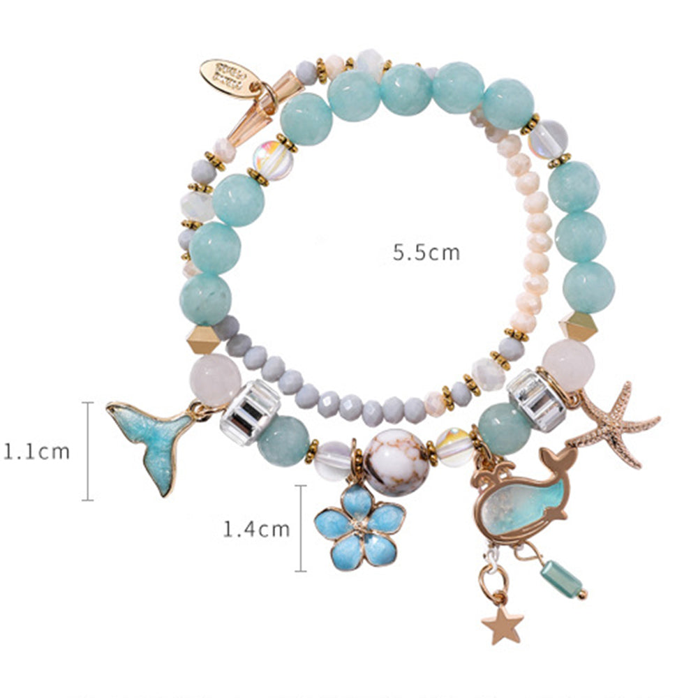 💎 Colorful Whale Tail Bracelet