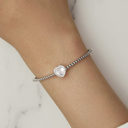 💎 Sterling Silver Heart Bracelet