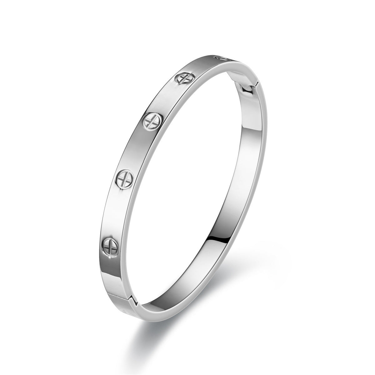 💎 Gold or Silver Cross Nail Bangle