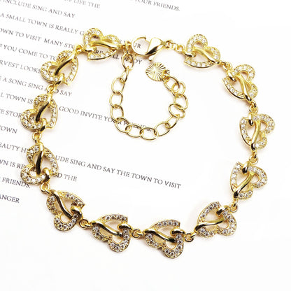 💎 Sparkling Zirconia Floral Bracelet