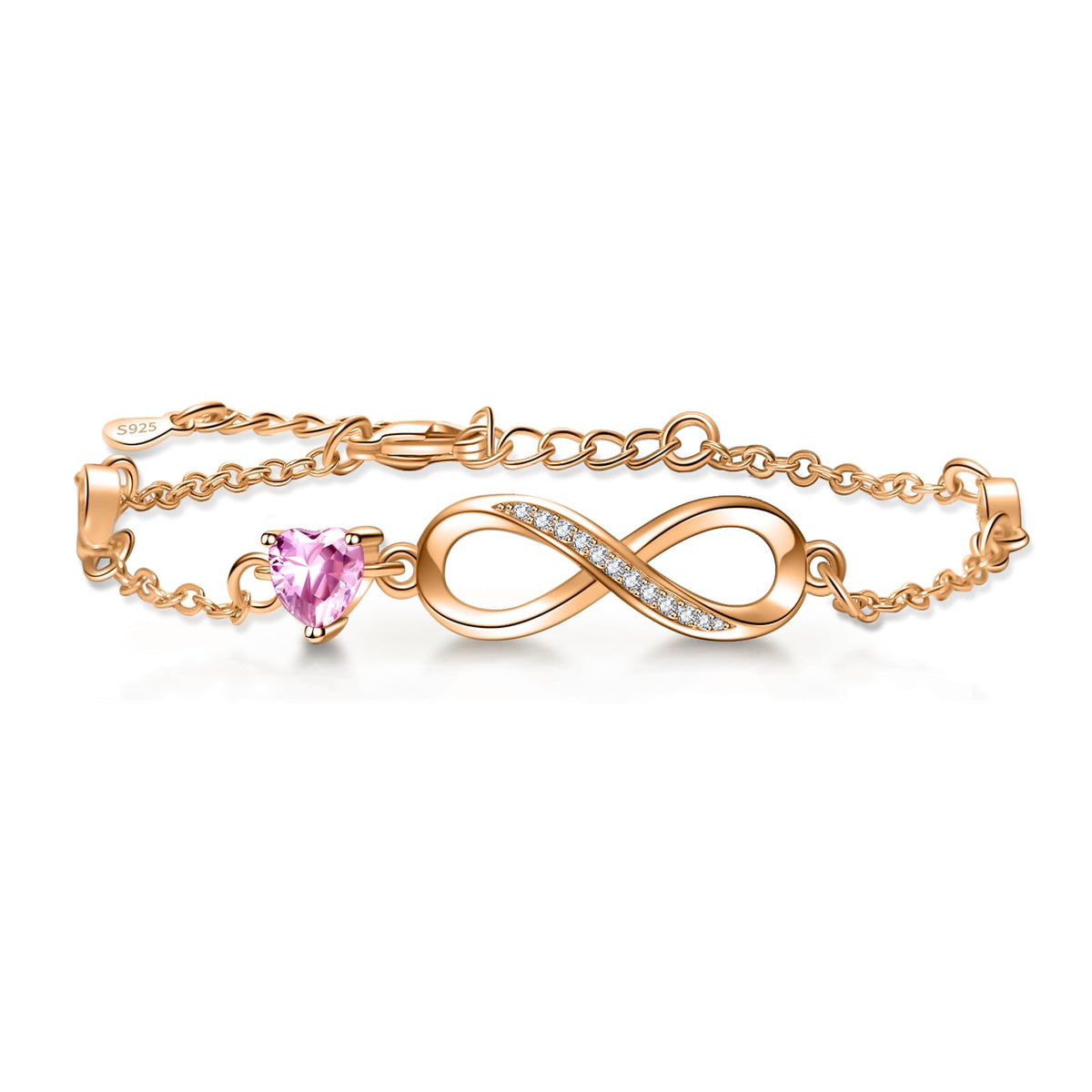 💎 Dainty Infinity Heart Bracelet