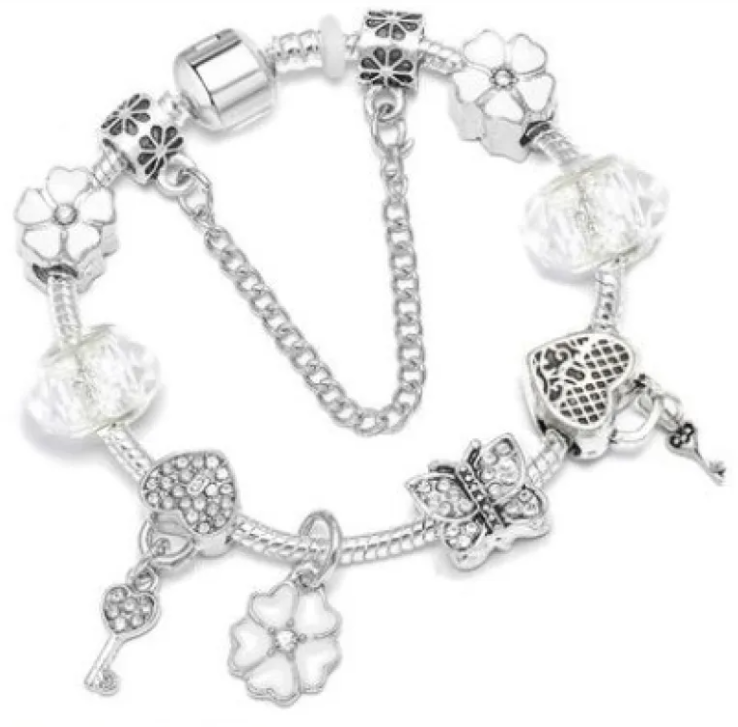 💎 Colorful Crystal Love Heart Bracelet