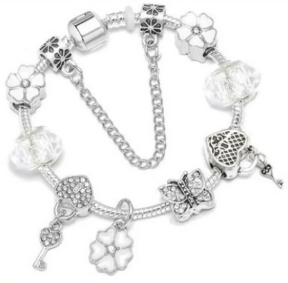 💎 Colorful Crystal Love Heart Bracelet