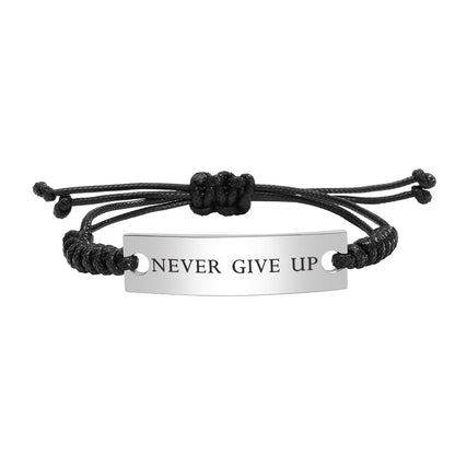 💎 Never Give Up Inspirational Bracelet