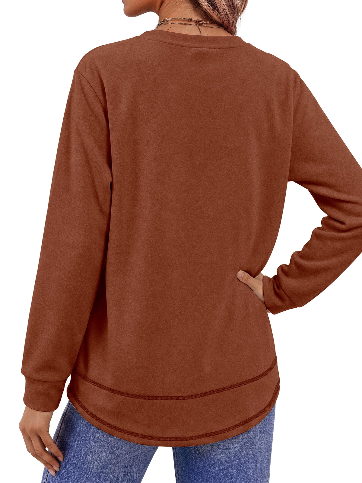 Sweatshirts for Women Crewneck Casual Long Sleeve Shirts Tunic Tops