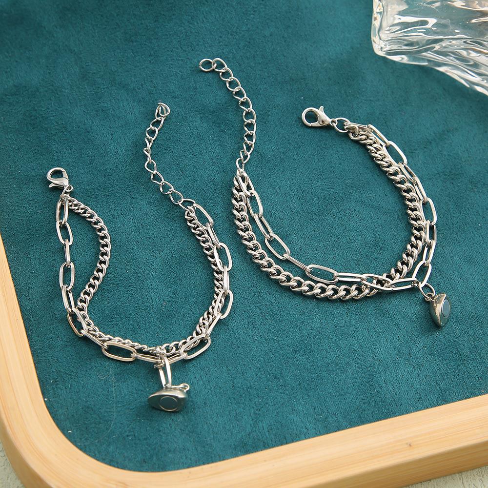 💎 Magnetic Heart Couples Bracelet