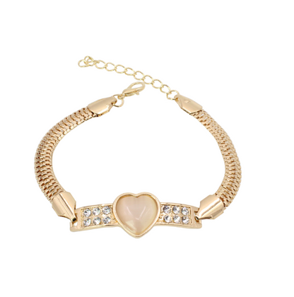 💎 Cat’s Eye Heart Bracelet