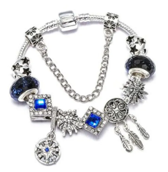 💎 Colorful Crystal Love Heart Bracelet