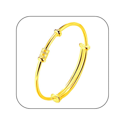 💎 Elegant Gold Adjustable Bangle