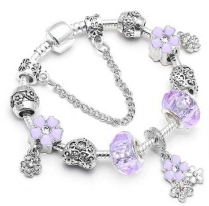 💎 Colorful Crystal Love Heart Bracelet