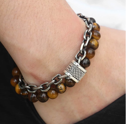 💎 Natural Stone Beaded Bracelet