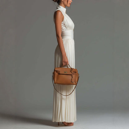 Ivory Luxe Pleated Jumpsuit