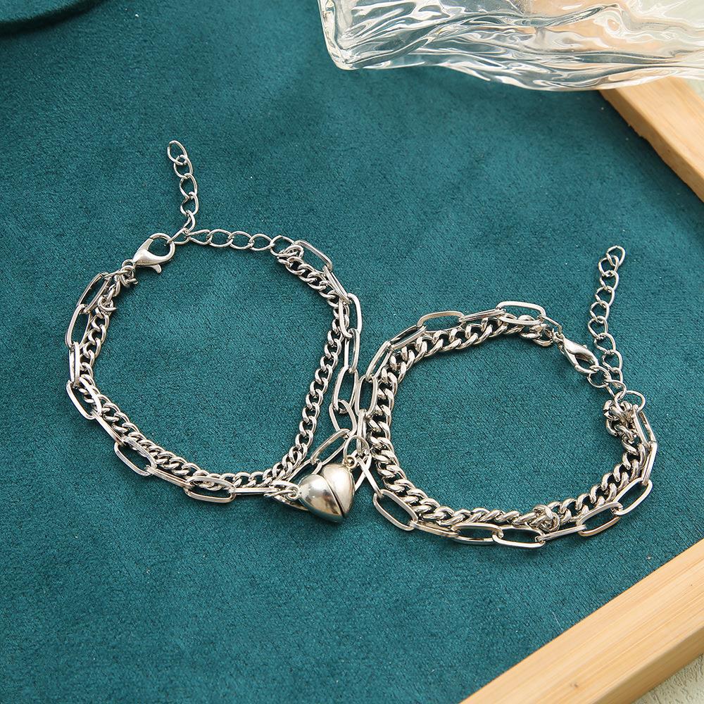 💎 Magnetic Heart Couples Bracelet