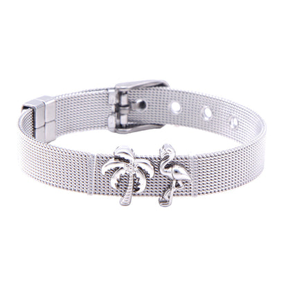 💎 World Map Stainless Steel Bracelet