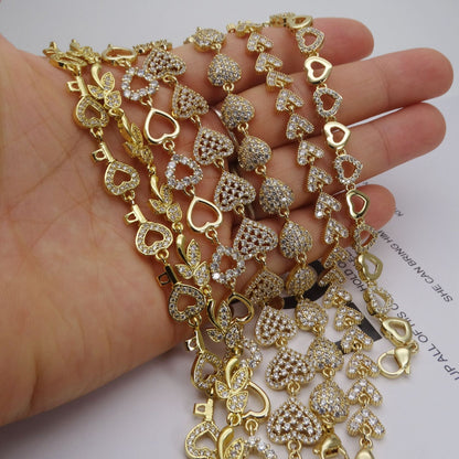 💎 Sparkling Zirconia Floral Bracelet