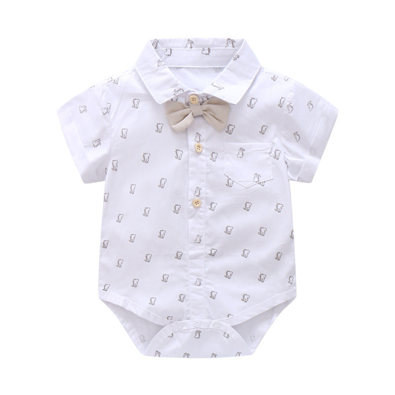 💎 Gentleman Outfit for Baby Boys with Suspender Shorts