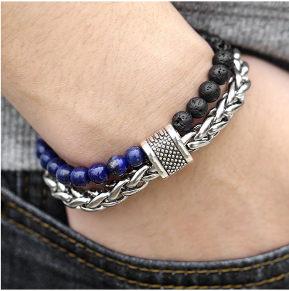 💎 Natural Stone Beaded Bracelet