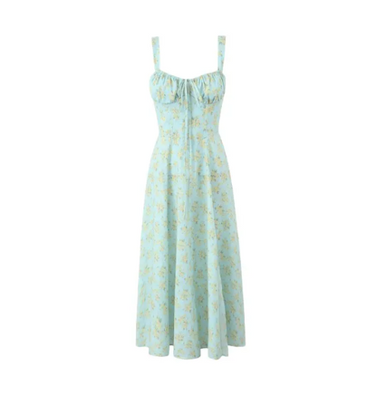 💎 Riviera Bloom Floral Midi Dress