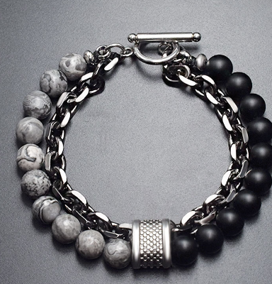 💎 Natural Stone Beaded Bracelet