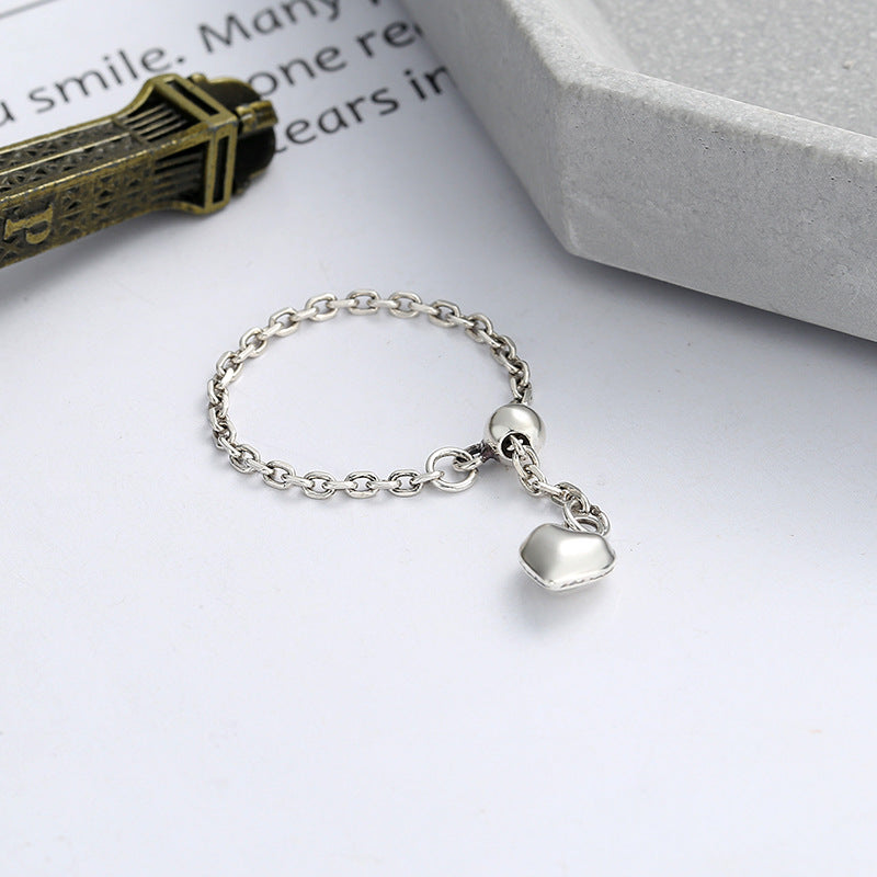 💎 Sterling Silver Heart Charm Bracelet