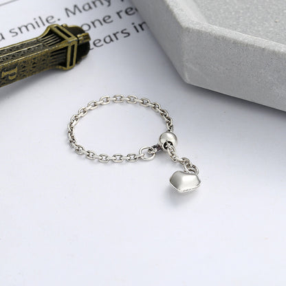 💎 Sterling Silver Heart Charm Bracelet
