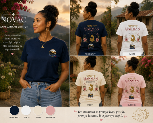 T-Shirt — 'Bon Fèt Manman' Mother's Day Creole Celebration Tee