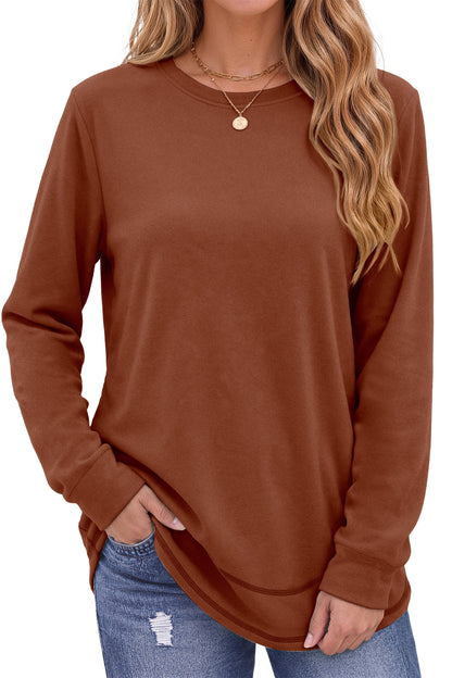 Sweatshirts for Women Crewneck Casual Long Sleeve Shirts Tunic Tops