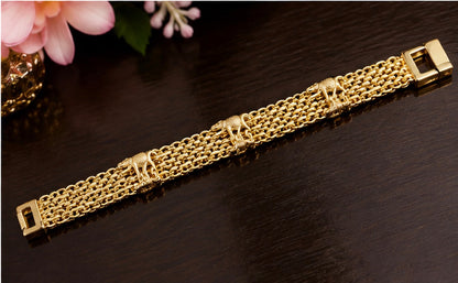 Maison Alti’s Golden Safari Elephant Multi-Chain Bracelet — product image 4