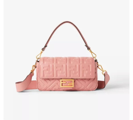 Fendi Baguette Iconic Medium Calfskin Bag with FF Motif