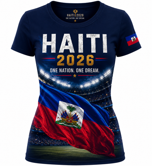 Stadium Flag Navy Haiti 2026 Shirt