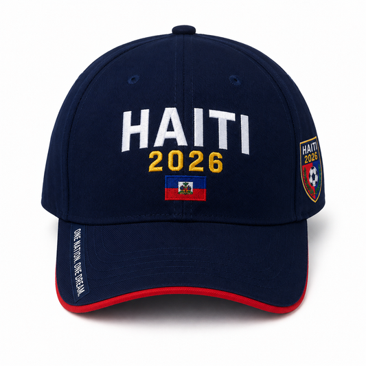 Haiti 2026 Fan Cap – Flag Crest Edition
