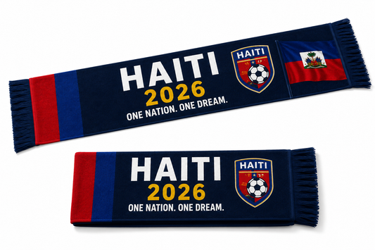 Haiti 2026 Rally Scarf – Haitian Pride Fan Scarf